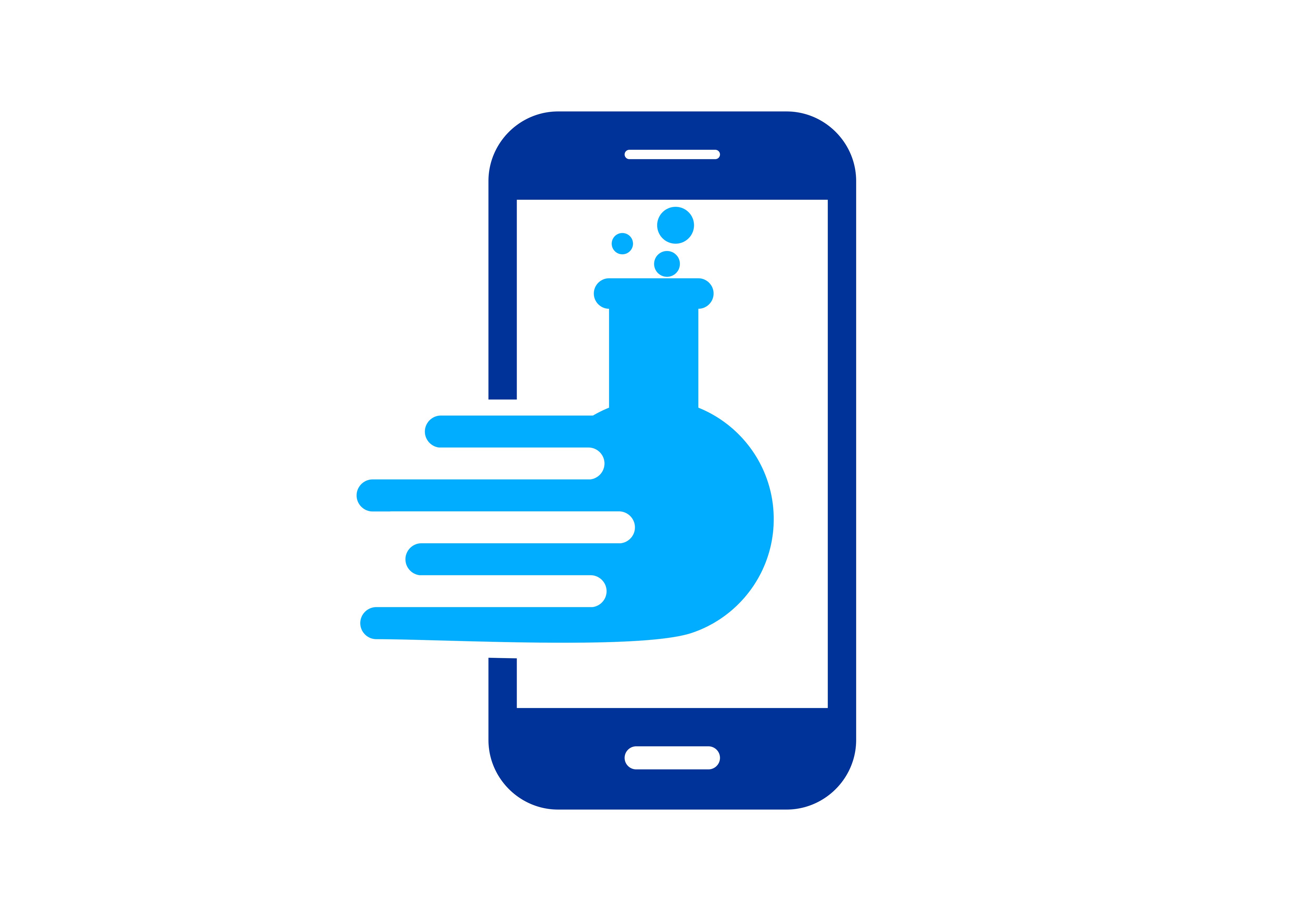 Science Lab With Telephone Logo Vector Graphic 5000x3500 Science Lab With Telephone Logo Vector Graphic