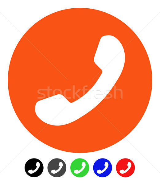 521x600 Phone Number Flat Icon Vector Illustration Victor Ivlichev