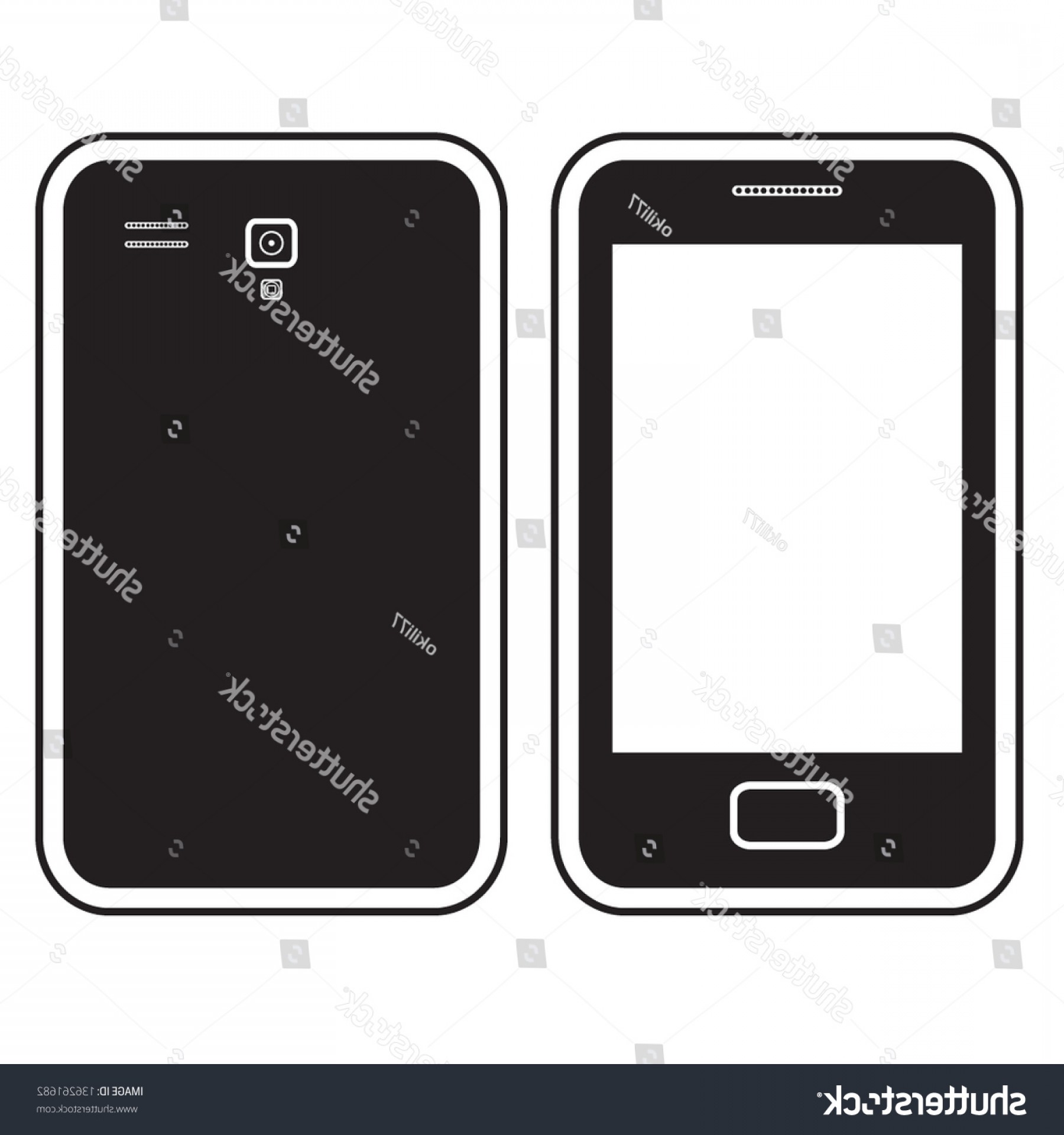 1800x1920 Smart Phone Android Silhouette Outline Vector Soidergi