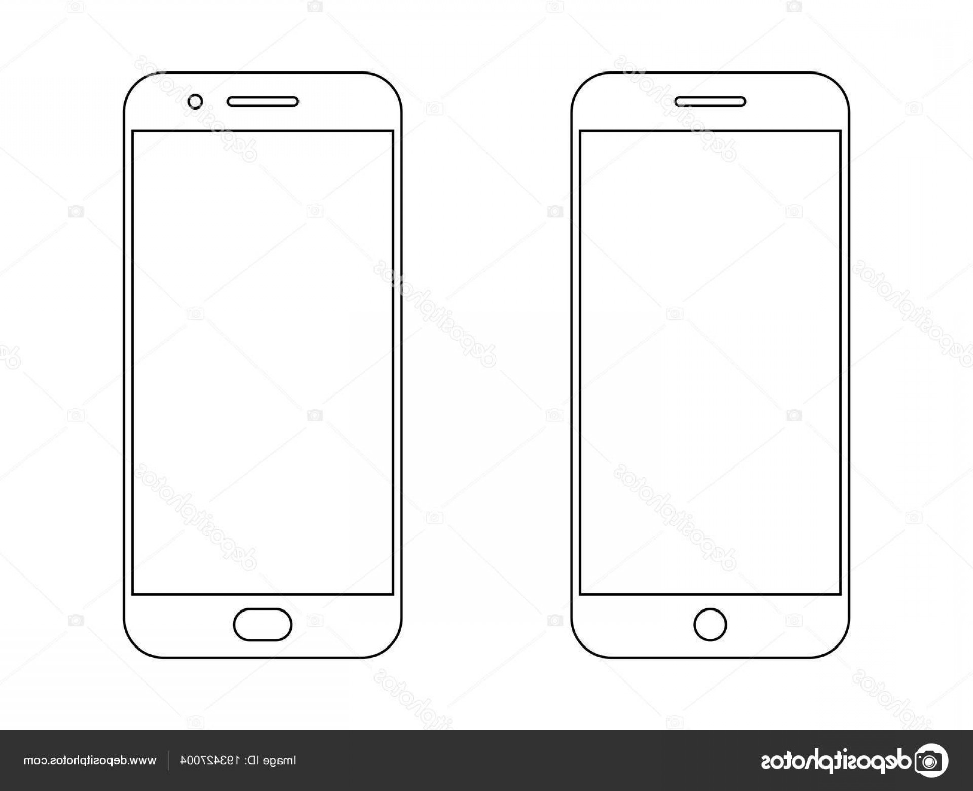 1920x1560 Stock Illustration Smartphone Outline Vector Icon Soidergi
