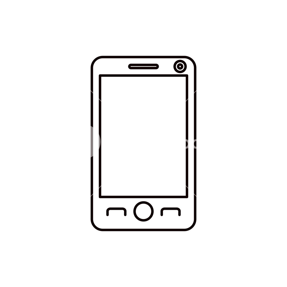 Phone Silhouette Vector at Vectorified.com | Collection of Phone ...