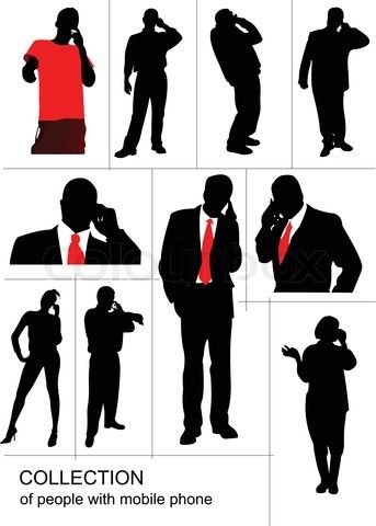 343x480 Talking On Phone Silhouette Silhouette Silhouette, Phone