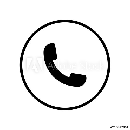 Auricular Phone Symbol In A Circle Icon Vector Icon Simple 500x500 Auricular Phone Symbol In A Circle Icon Vector Icon Simple