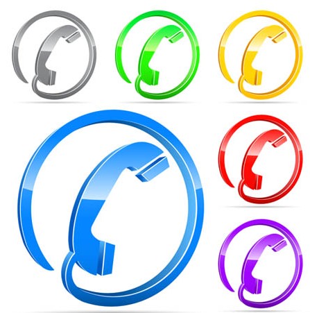 Color Phone Symbols Vectors Free Download 447x451 Color Phone Symbols Vectors Free Download