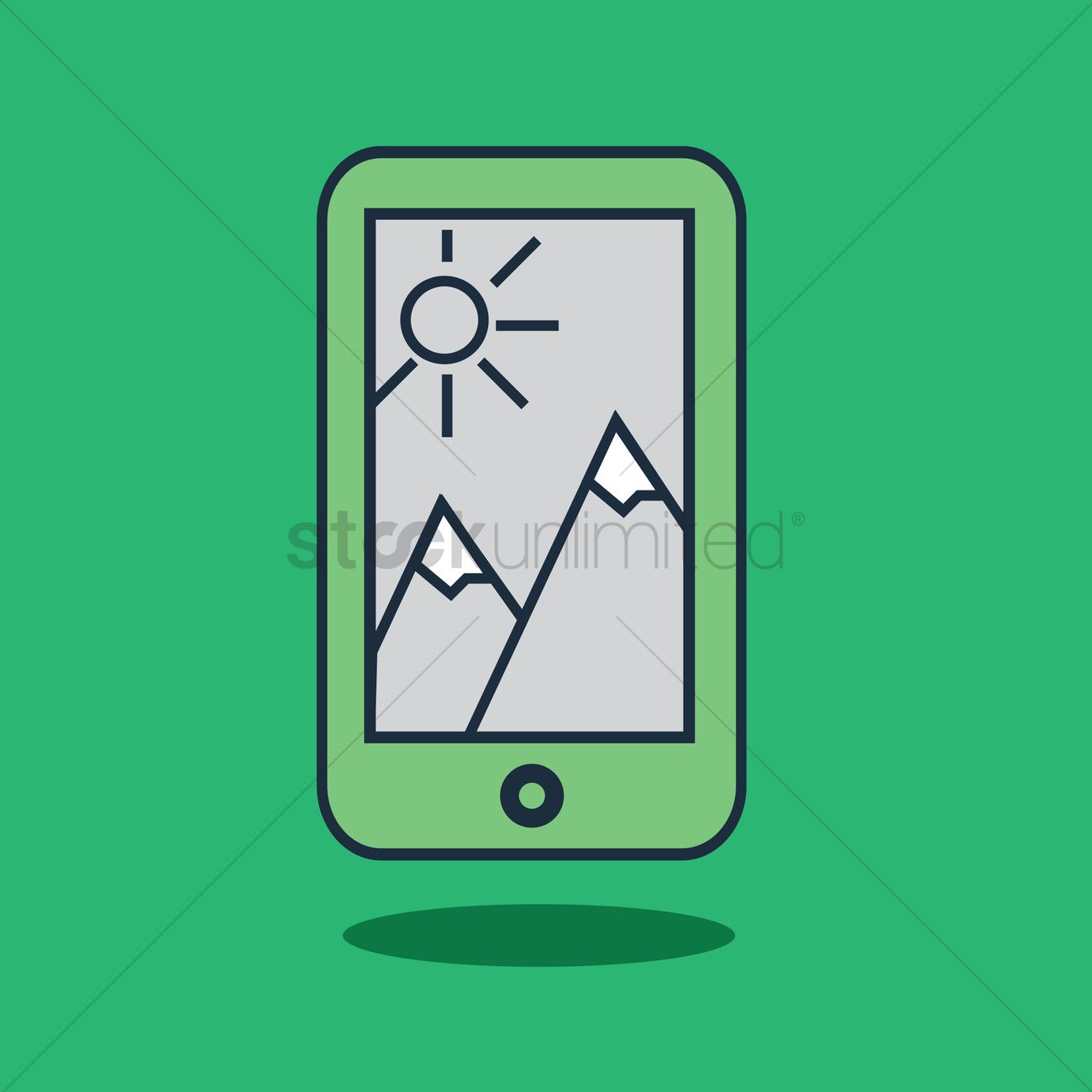 1300x1300 Free Smart Phone Vector Image