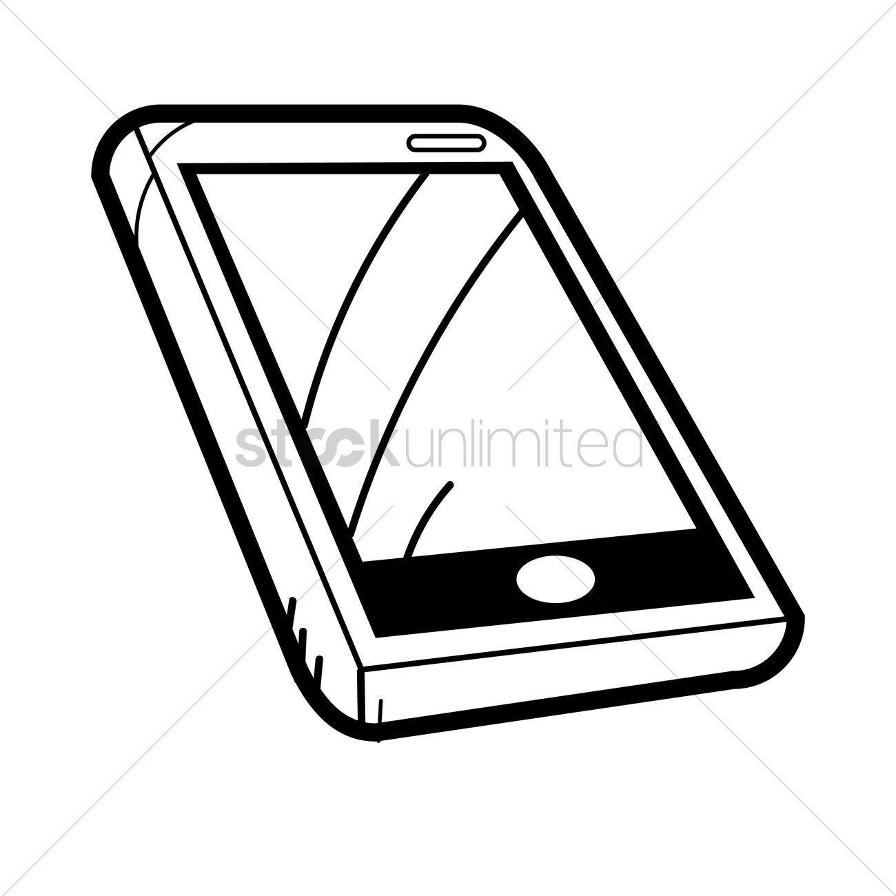 1300x1300 Free Smart Phone Vector Image