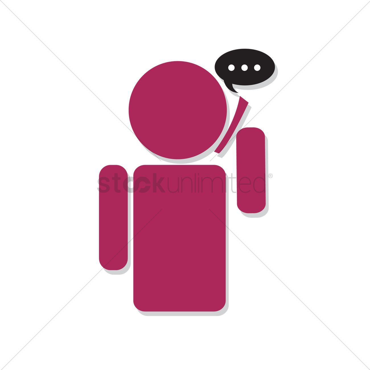 1300x1300 Free Human Icon Talking On The Phone Vector Image