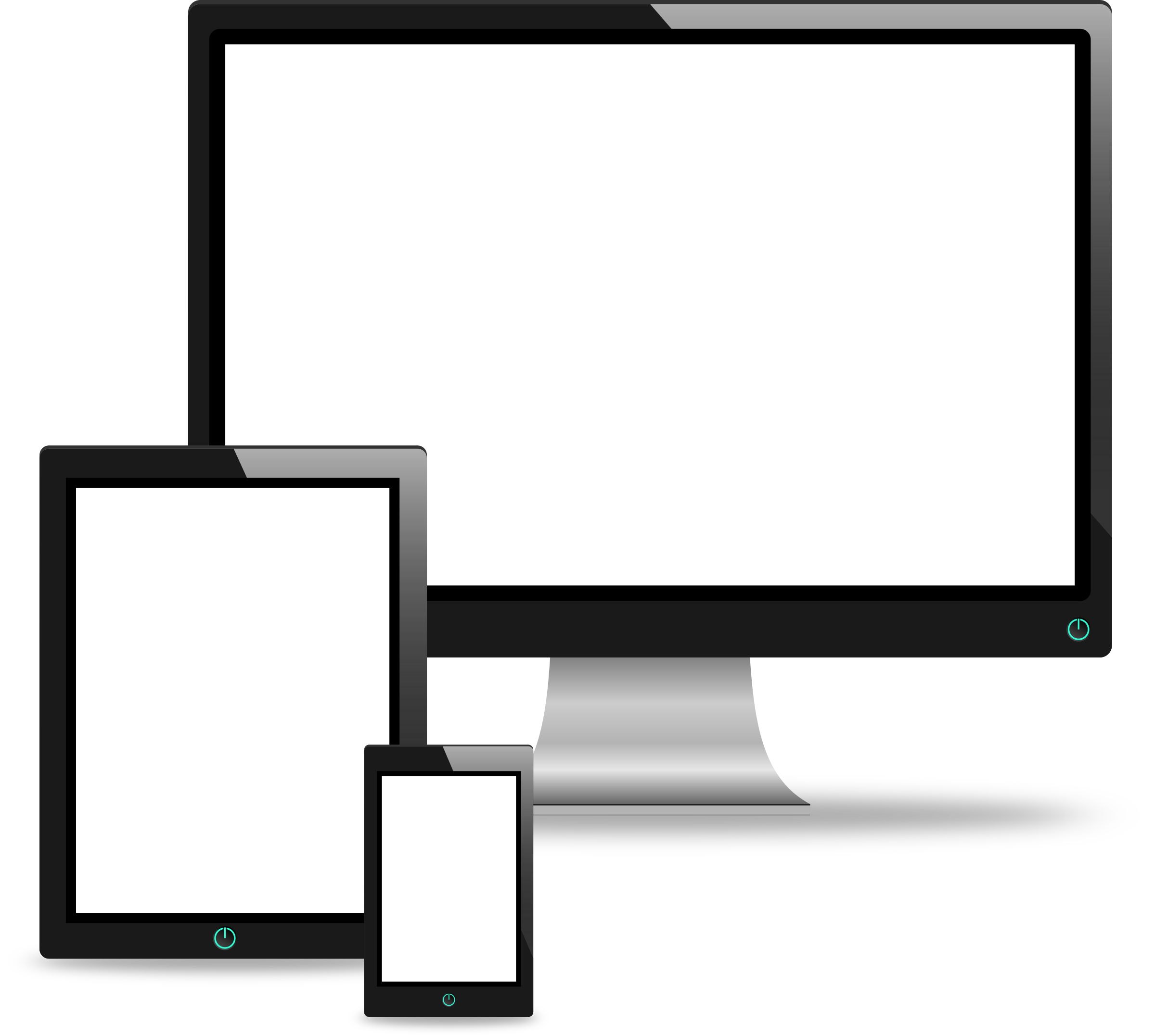 2400x2154 Computer, Tablet And Phone Vectors Icons Png