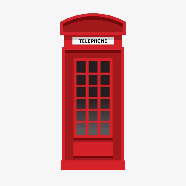 626x626 Vector Phone Booth, Phone Vector, Red, C