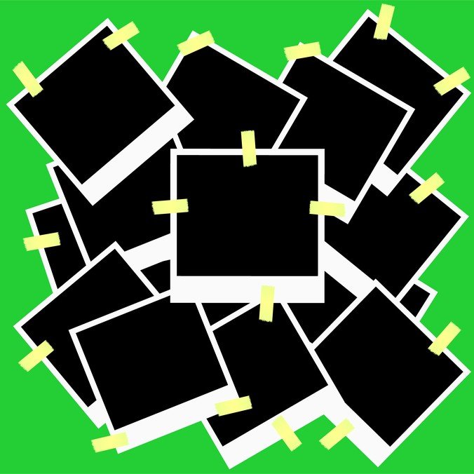 676x676 Free Vector Polaroid Photo Album Files, Vectors Graphics