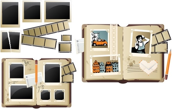 573x364 Photo Album Vector Free Vector In Encapsulated Postscript