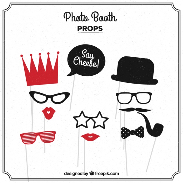 626x626 Photo Booth Collection Vector Free Download