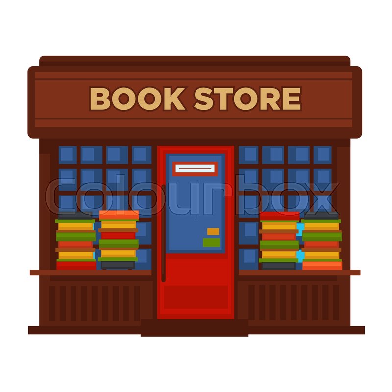 800x800 Bookstore Or Bookshop Booth Vector Stock Vector Colourbox