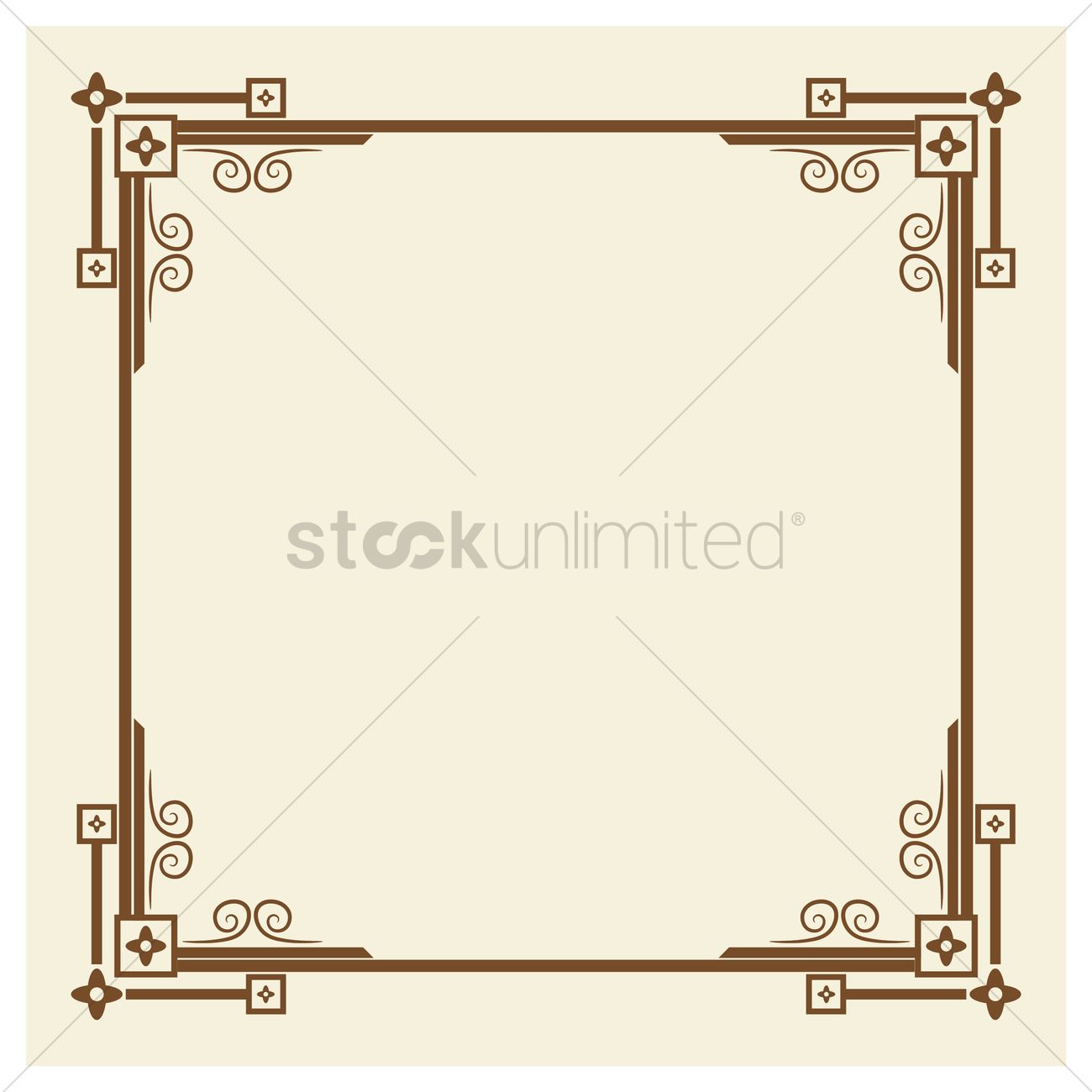 1300x1300 Classic Border Vector Image
