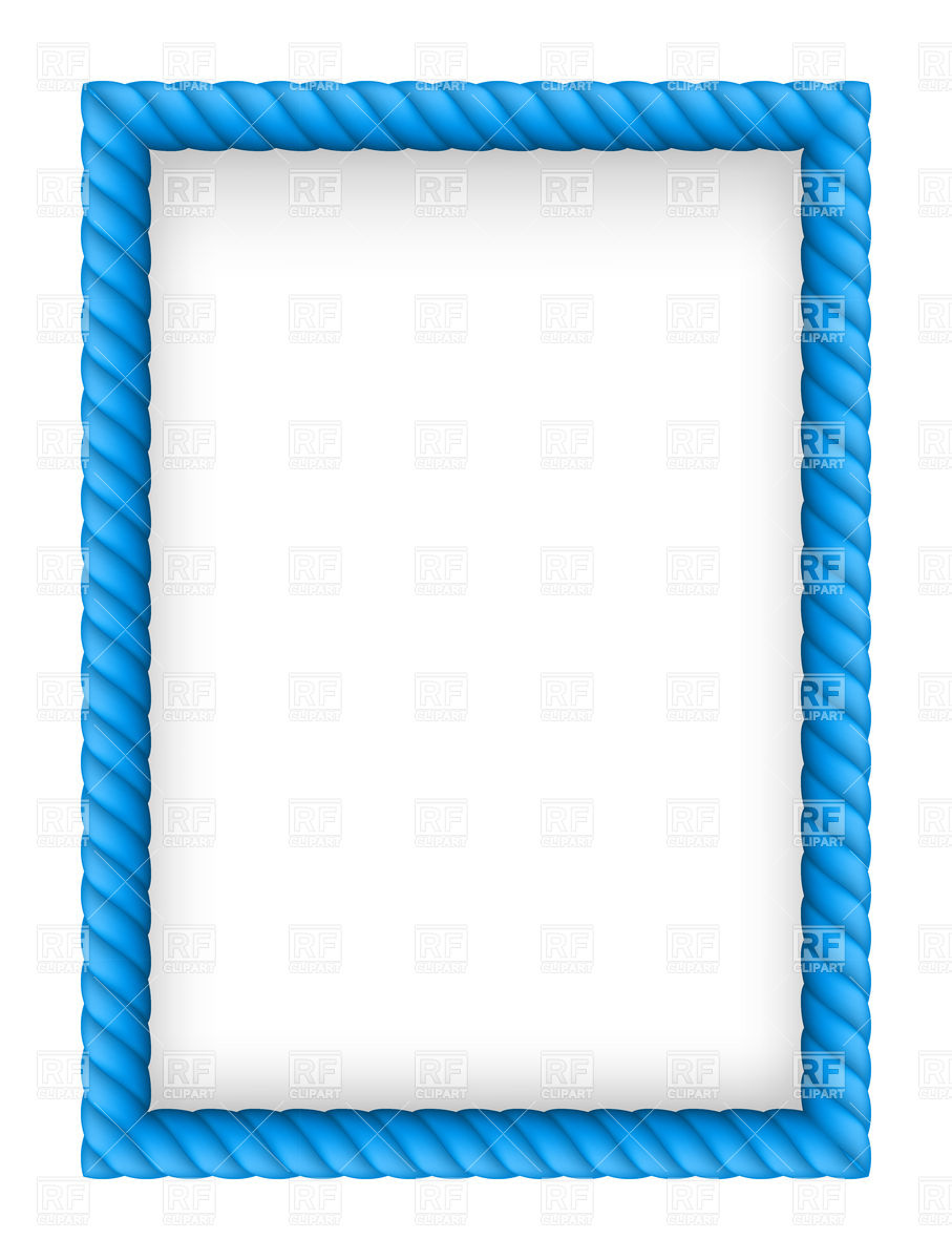 907x1200 Blue Rope Border Vector Image Of Borders And Frames Dvarg