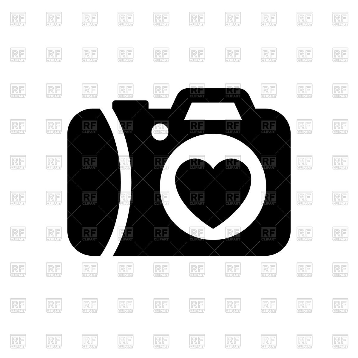 Photo Camera With Heart Black Icon Vector Image Of Icons 1200x1200 Photo Camera With Heart Black Icon Vector Image Of Icons