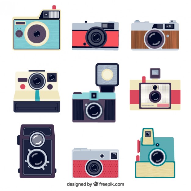 626x626 Retro Cameras Vector Free Download
