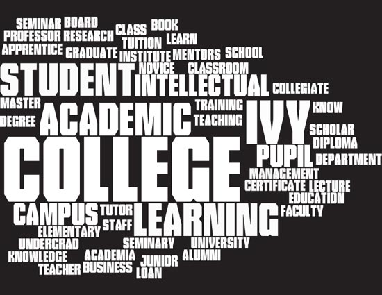 550x425 Education Word Collage Vector