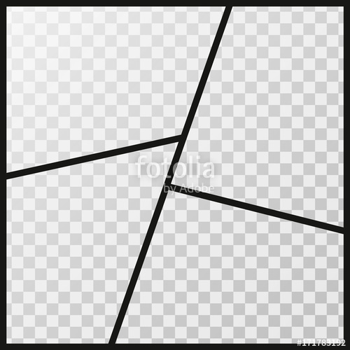 500x500 Vector Frames Photo Collage Solated On A Transparent Background