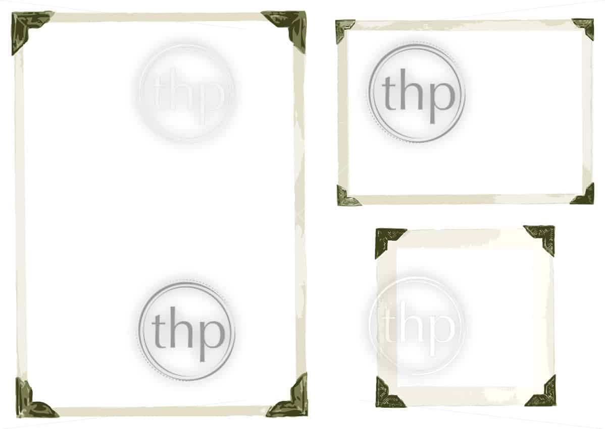 1198x851 Collection Of Old Photo Corners, Frames And Edges In Vector