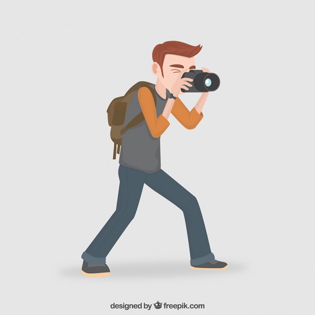 626x626 Photographer Illustration Vector Premium Download