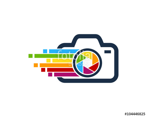 500x400 Camera Pixel Photography Logo Design Template Stock Image