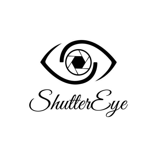 640x640 Vector Shutter Eye Photography Logo Design Template Black Color