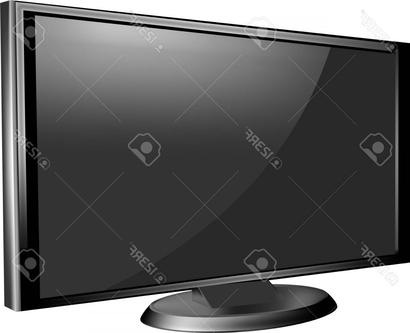 1560x1267 Photorealistic Vector Illustration Of High Definition Tv Screen