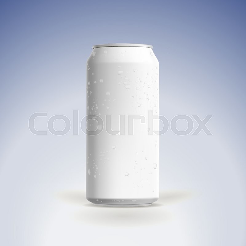 800x800 Photorealistic Vector Beer Can Mockup Stock Vector Colourbox