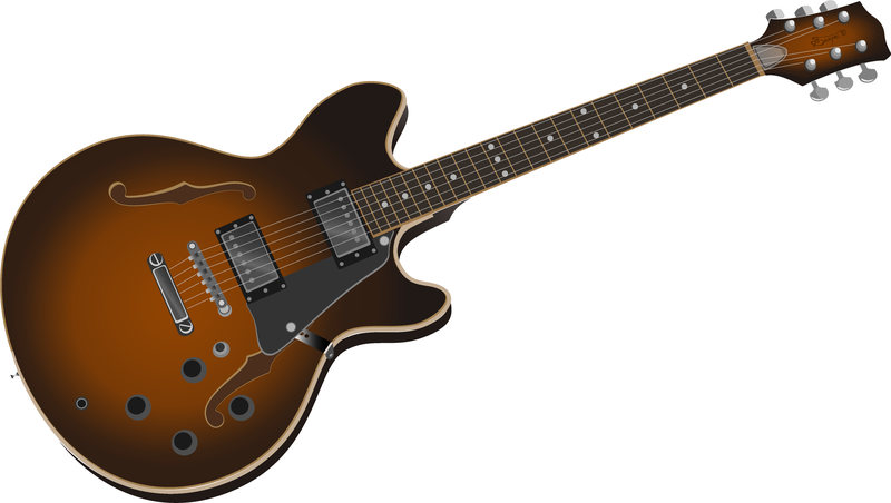 800x452 Guitar Photorealistic Vector Image