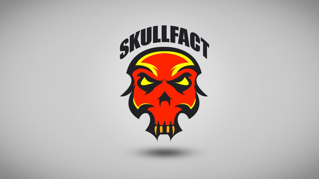 1280x720 Photoshop Cc Skull Logo Design Vector Illustration