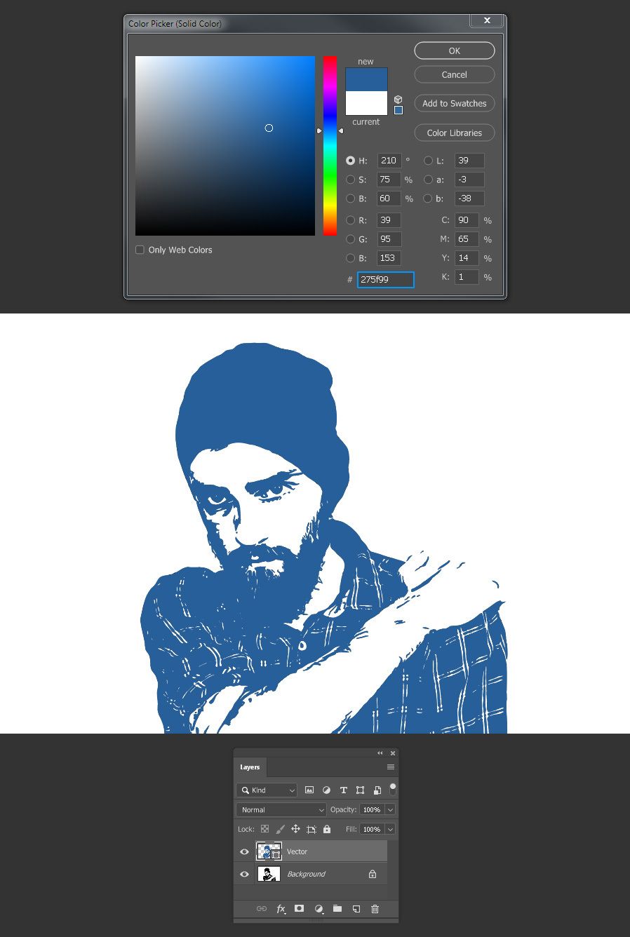 898x1336 How To Convert A Raster Image Into Vector In Photoshop