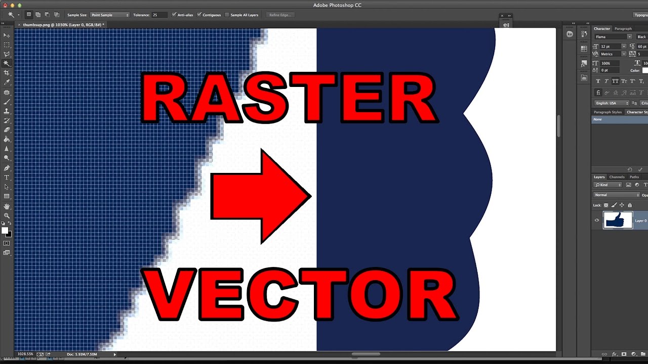1280x720 How To Turn A Raster Into A Vector In Photoshop! How To Tutorial