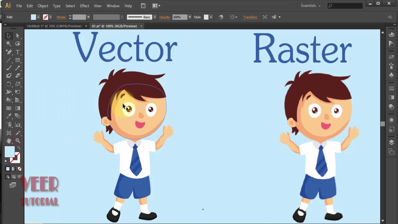 1280x720 Adobe Illustrator What Is The Difference Between Vector Raster