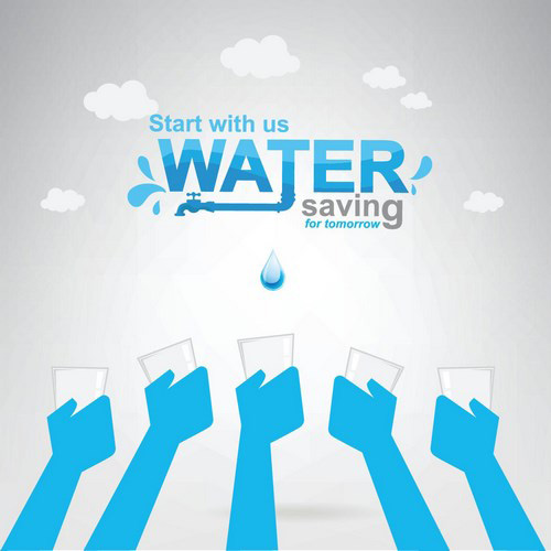 Save Water Creative Vector Template Free Download 500x500 Save Water Creative Vector Template Free Download
