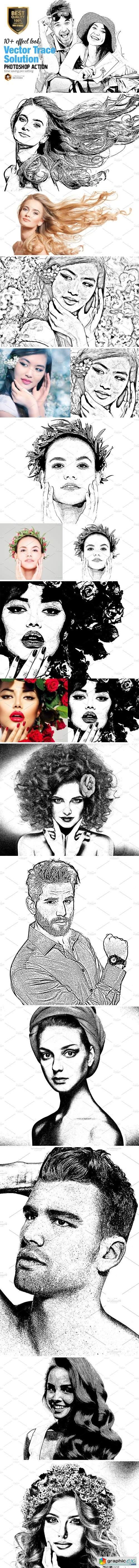 500x5630 Vector Trace Solution Action Free Download Vector Stock Image