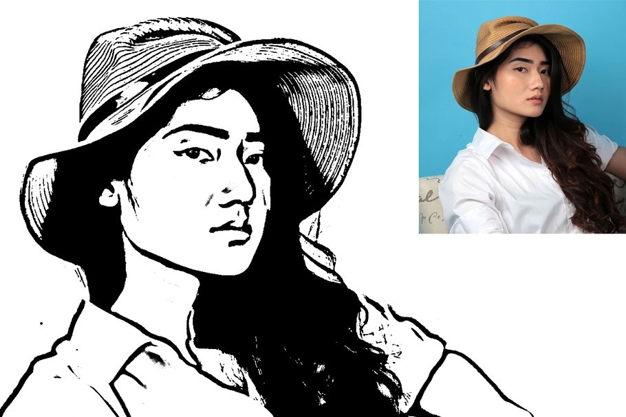 910x607 Vector Tracing Photoshop Action Adobe Download