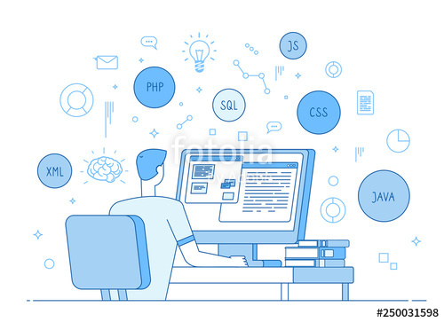 Programmer Coding Website Coder Web Designer Works On Javascript 500x363 Programmer Coding Website Coder Web Designer Works On Javascript