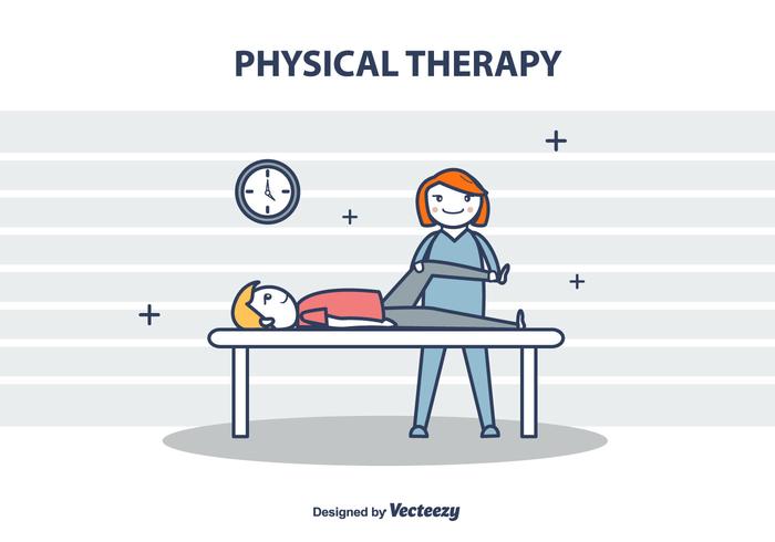 700x490 Physical Therapy Vector Illustration