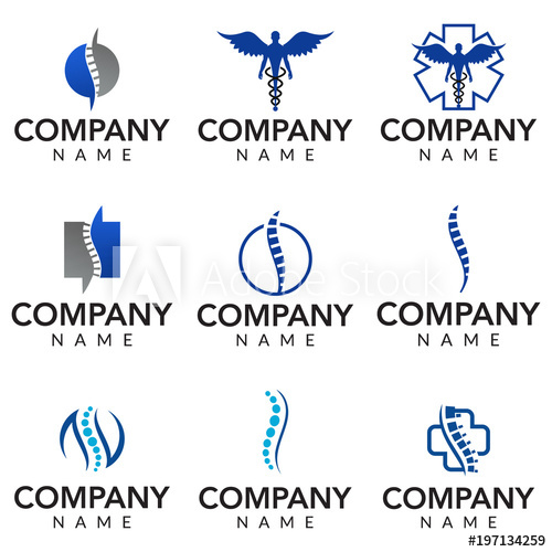 500x500 Physical Therapy Vector Logo Icon Illustration Collection