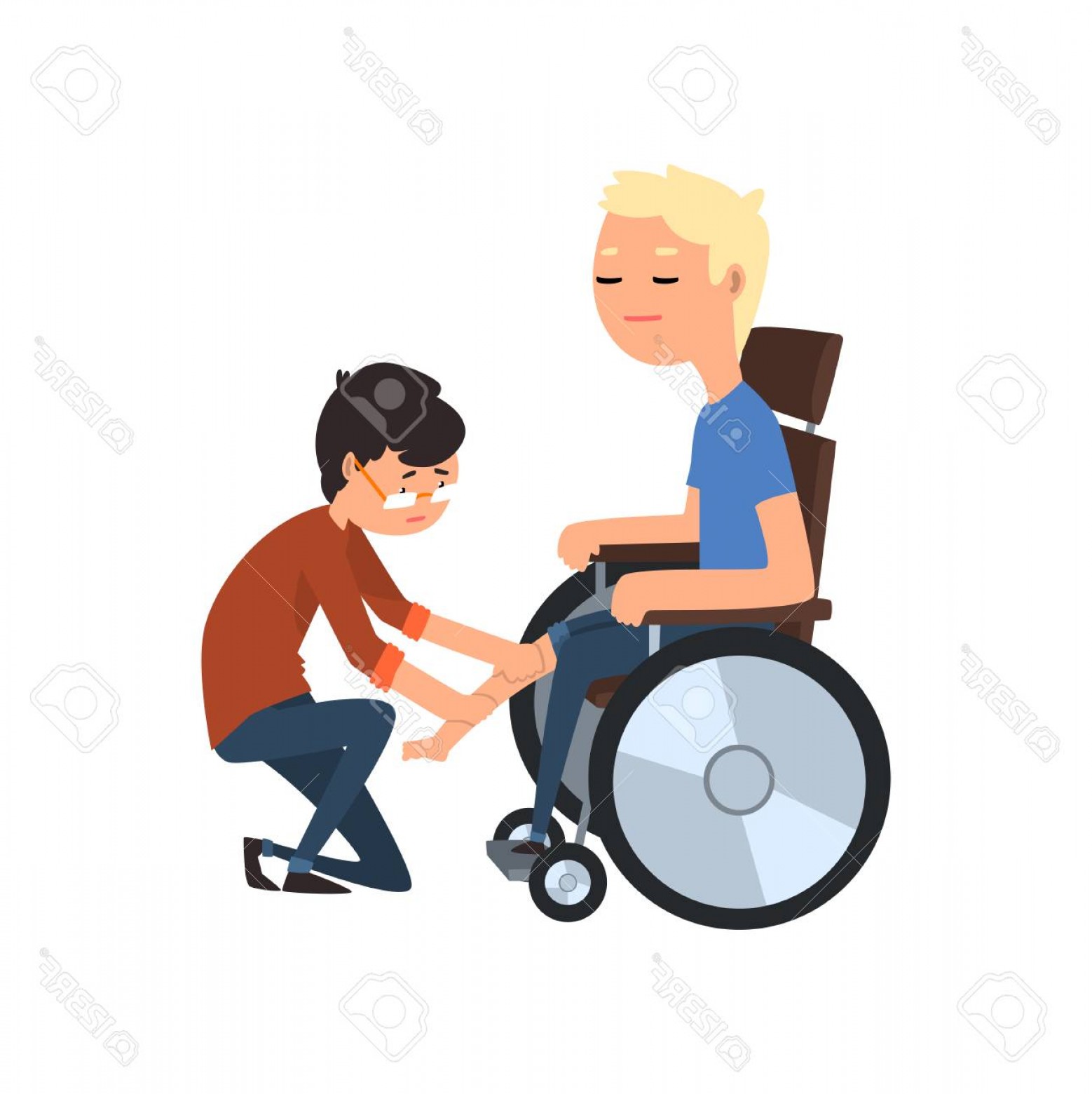 1558x1560 Vector Physical Therapy Assistant Wallkeeper