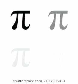 260x280 Pi Symbol Meaning Math Pi Symbol In Black Gray And Line Art Vector