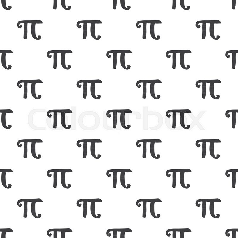 800x800 Pi Symbol Seamless Pattern Vector Stock Vector Colourbox