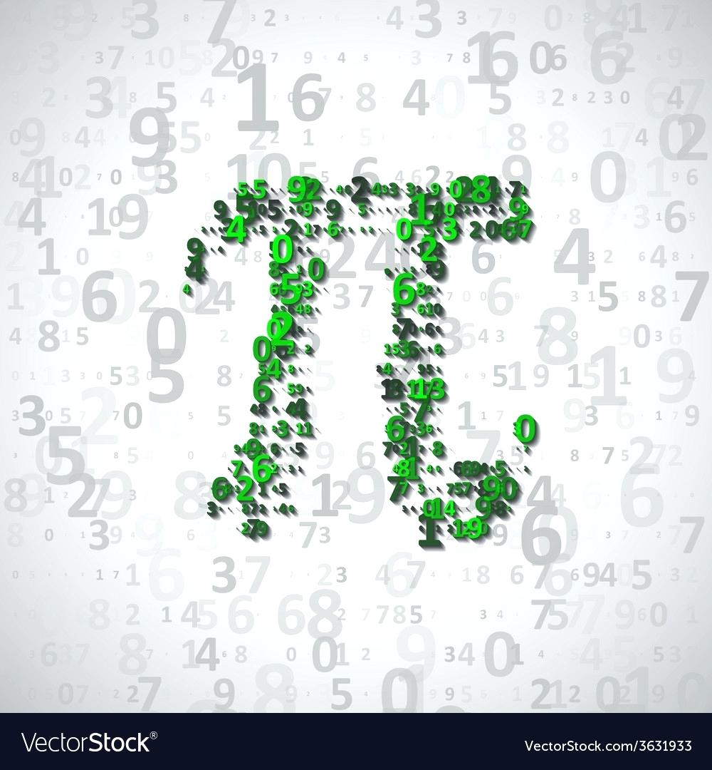 1000x1080 Constant Symbol Math The Mathematical Constant Pi Vector Image