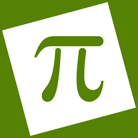 450x450 Pi Greek Letter Sign Vector White Icon Obtained As A Result