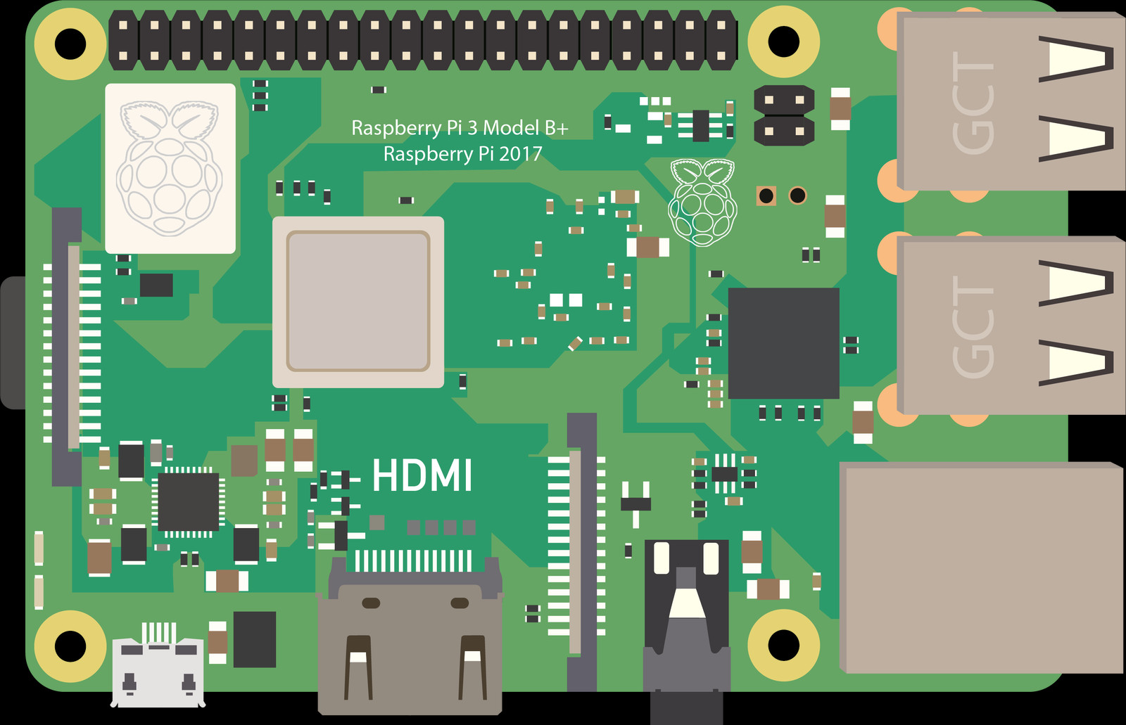 1600x1031 Raspberry Pi Vector Art