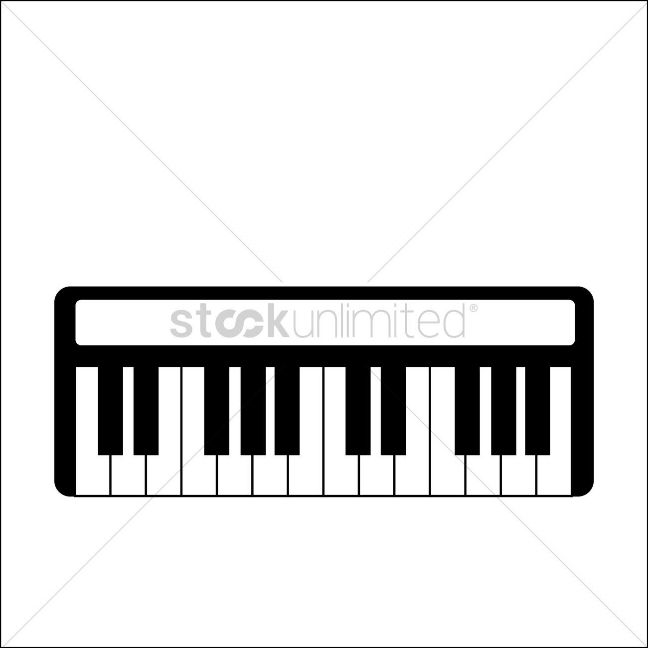 1300x1300 Piano Keyboard Vector Image