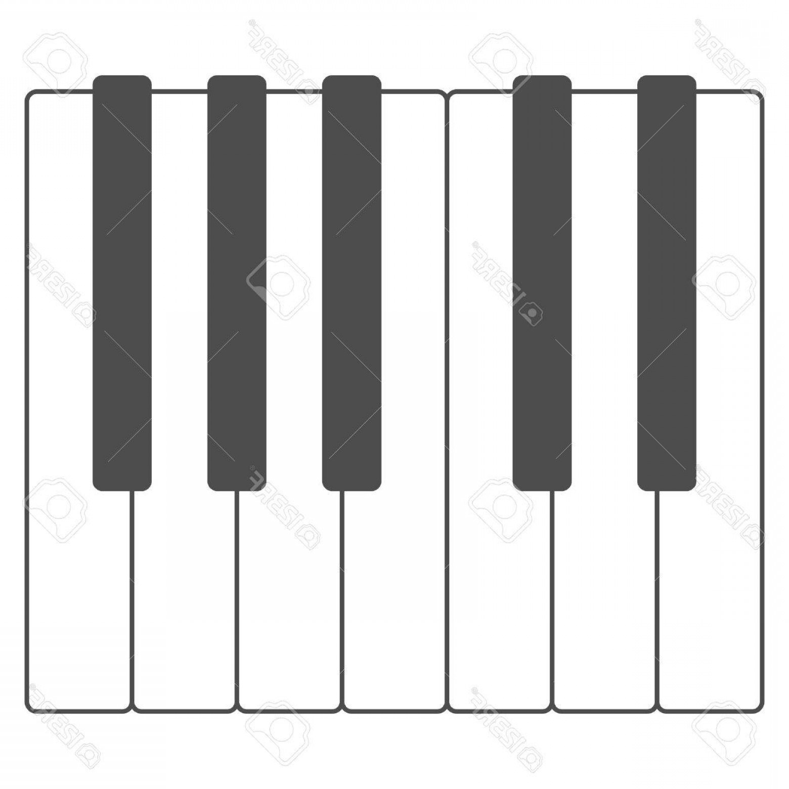 Piano Keys Vector Cultracing 1560x1560 Piano Keys Vector Cultracing
