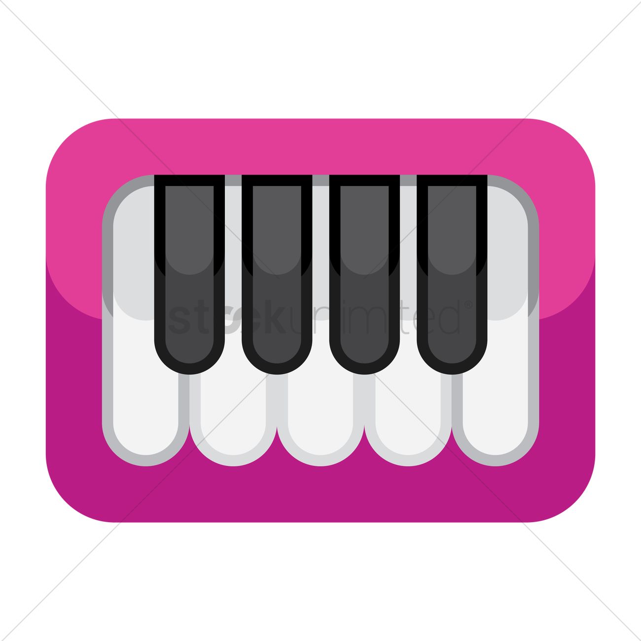 Piano Keys Vector Image 1300x1300 Piano Keys Vector Image