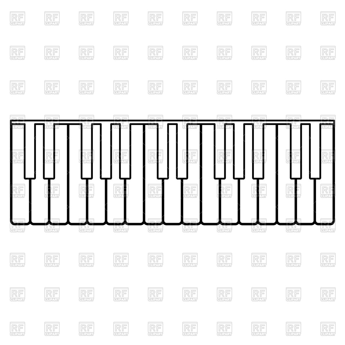 Piano Keys Outline On White Background Vector Image Of Music 1200x1200 Piano Keys Outline On White Background Vector Image Of Music